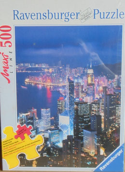 Hongkong: Geschäftsviertel und Hafen 500 Teile GLJ-1