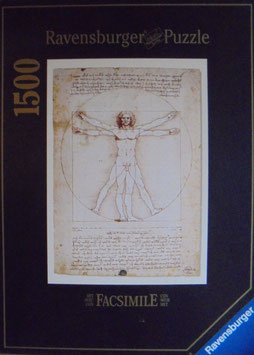 Leonardo da Vinci: Proportionen des menschlichen Körpers - 1000 Teile - GL-M1
