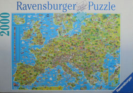 Illustrierte Europakarte - 2000 Teile P26