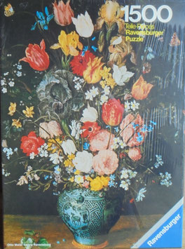 Blumen in blauer Vase - 1500 Teile GLJ-4