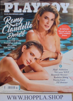 D-Playboy Februar 2021 - Claudelle & Romy Deckert - Kioskausgabe 01-48