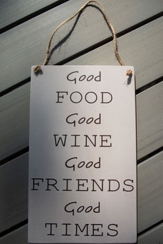 Good Food Good Wine Good Friends Good Times (beige)