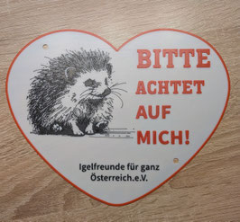 Igelschild für den Aussenbereich/ Herz
