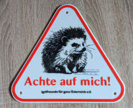 Igelschild für den Aussenbereich/Dreieck "Langsam fahren"