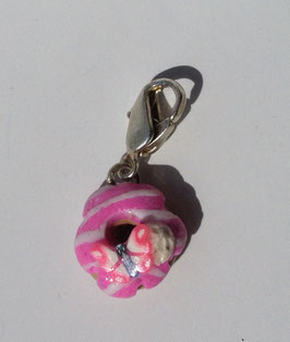 Charm Anhänger Donut rosa