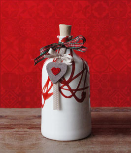 Oliera natalizia 500ml, decorazione Rossa