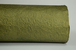 Olive Metallic Leather Texture Handmade Paper ±250gsm pack of 10 sheets, various sizes