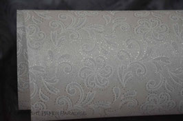 Sheer paper with pearly shimmer pattern, pack of 10 sheets, various sizes