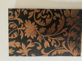 Copper Foil Baroque on Black ±250gsm pack of 10 sheets, various sizes