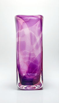 Vase, viereckig, violett