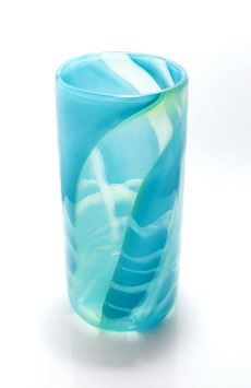 Vase, rund, petrol
