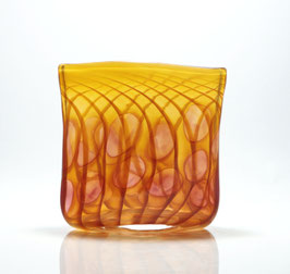 Vase, oval, goldtopas