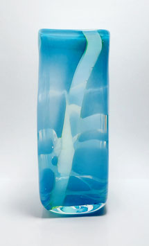 Vase, viereckig, petrol