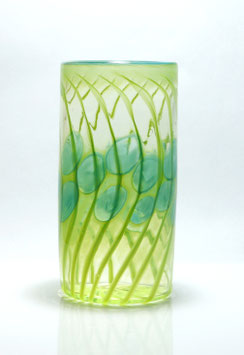 Vase, zylindrisch, saatgrün