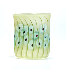 Vase, oval, pistaziengrün