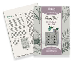 RHS Decoupagepapier Botanical Drawings