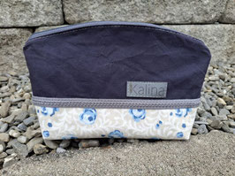 Necessaire . Rösschen . Blau