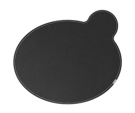 2 x Tischsets 02 oval schwarz