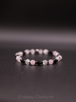 Rosenquarz (facettiert) Armband  6 mm Artikel-Nr. AW6006