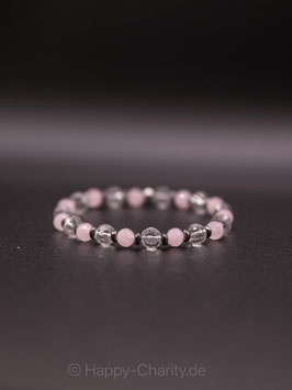 Rosanquarz (facettiert) Armband  6 mm Artikel-Nr. AW6003