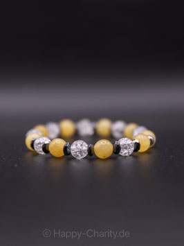Jade gelb Armband  8 mm Artikel-Nr. AW8101