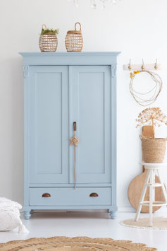 Vintage Kleiderschrank "Fenja"in Kittiwake - Einzelstück