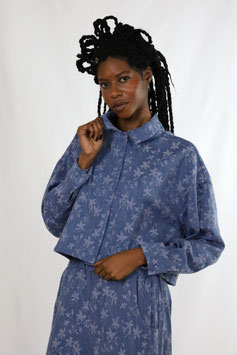 BLOUSE DENIM FLOWER