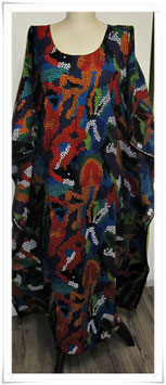 Kaftan/Kleid *Madoa na rangi* WaxPrint, Gr. L Afrika