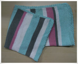 Baby-StrickDecke  *Narangi Movumbi Msitari* Afrika