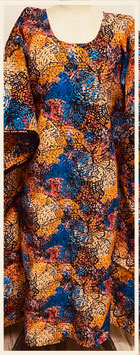 Kaftan/Kleid *Kishenzi Nganda* WaxPrint, Gr. M Afrika