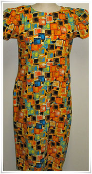 Kleid *Kukumbilli Manjano* WaxPrint, Afrika