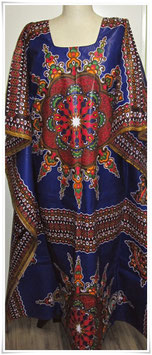 Kaftan/Kleid *Buluu na rangii* WaxPrint, Gr.  S, Afrika