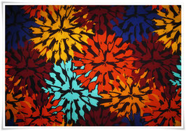WaxPrint Stoff *Chanuami narangi* Meterware,  Afrika