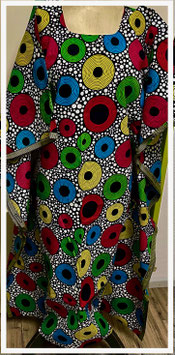 Kaftan/Kleid *MoDuara Na rangi* WaxPrint, Gr. M Afrika