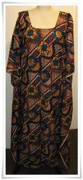 Kaftan/Kleid *Duara Manjano * WaxPrint, Gr.  M,  Afrika