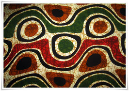 WaxPrint Stoff *Ngombe Ninigeu* Meterware,  Afrika