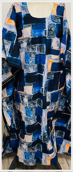 Kaftan/Kleid *Kuandikia Nabuluu* WaxPrint, Gr. M Afrika