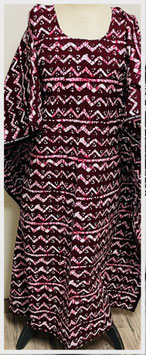 Kaftan/Kleid *Mubatiki Ekundu* WaxPrint, Gr. L Afrika