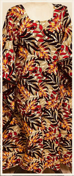 Kaftan/Kleid *Majani Ekundu* WaxPrint, Gr. M Afrika