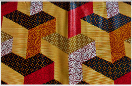 WaxPrint Stoff *Mapembetatu Nufarasi * Meterware,  Afrika