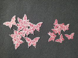 Stanzteile Schmetterlinge 20 Stück  pink