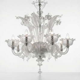 Lampadario Murano Liszt Classico 6 Luci