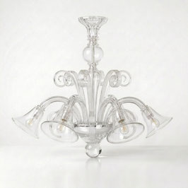 Lampadario Murano 6 luci Pastorale Cristallo classico veneziano
