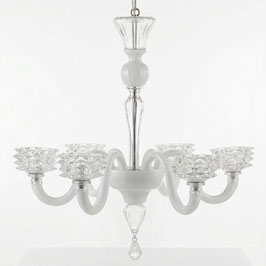 Lampadario Murano Alvise Rostri moderno in vetro di Murano