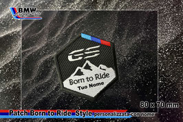 Toppa Patch Born to Ride style con vs nome
