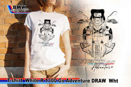 T-SHIRT R1300 GS ADVENTURE DRAW WHT