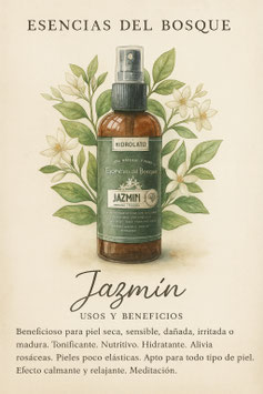Hidrolato de Jazmín 100 ml: Auténtica Fragancia Natural, Sin Dulzor Sintético, la Frescura que te Empodera