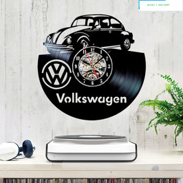 Schallplatten Vinyl Wanduhr Volkswagen