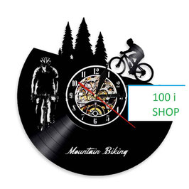 Schallplatten Vinyl Wanduhr Bike