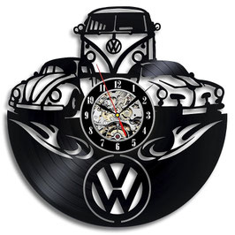 Schallplatten Vinyl Wanduhr OLD VW